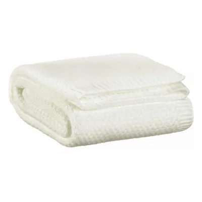Plaids - Plaid tricot recyclé Danilo Neige 130 x 160 - MAISON VIVARAISE - SDE VIVARAISE WINKLER