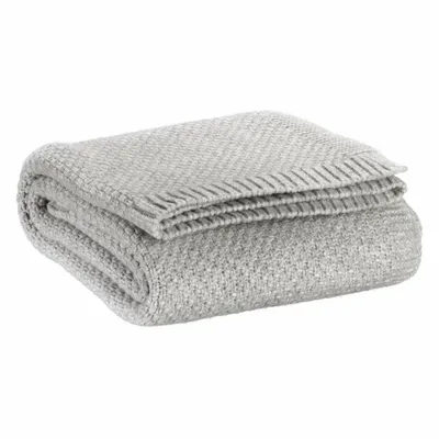 Plaids - Plaid tricot recyclé Danilo Perle 130 x 160 - MAISON VIVARAISE - SDE VIVARAISE WINKLER