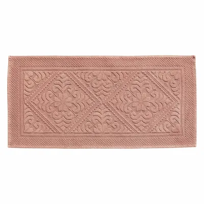 Autres linges de bain - Tapis de bain uni Enzo Argile 54 x 110 - MAISON VIVARAISE - SDE VIVARAISE WINKLER