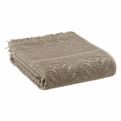 Serviettes de bain - Serviette de toilette uni Zoe Chamois 50 x 100 - MAISON VIVARAISE - SDE VIVARAISE WINKLER