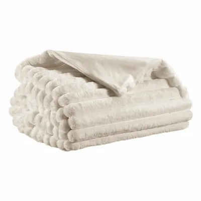 Throw blankets - Alice Throw Blanket Neige 130 X 160 - MAISON VIVARAISE - SDE VIVARAISE WINKLER