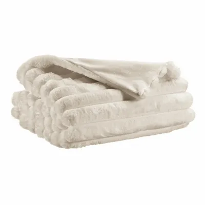 Linge de lit - Jeté de lit Alice Neige 240 x 260 - MAISON VIVARAISE - SDE VIVARAISE WINKLER