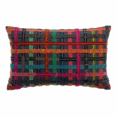 Cushions - Embroidered Cushion Soline Multico 30 X 50 - MAISON VIVARAISE - SDE VIVARAISE WINKLER