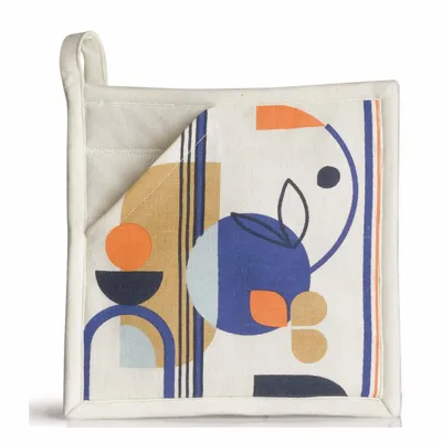 Potholders - Titouan 2 in 1 potholder Multico 20 X 20 - MAISON VIVARAISE - SDE VIVARAISE WINKLER