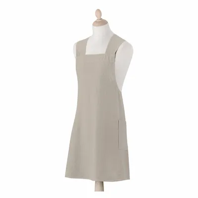 Tabliers de cuisine - Tablier de cuisine japonais recyclé Haru Ficelle 78 x 100 - MAISON VIVARAISE - SDE VIVARAISE WINKLER
