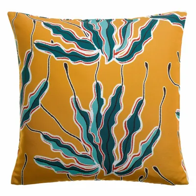 Coussins - Coussin imprimé Alga outdoor Bronze 45 x 45 - MAISON VIVARAISE - SDE VIVARAISE WINKLER