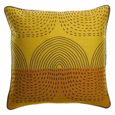 Cushions - Embroidered Cushion Etna Mirabelle 45 X 45 - MAISON VIVARAISE - SDE VIVARAISE WINKLER