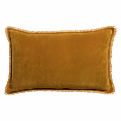 Coussins - Coussin uni Fara Safran 40 x 65 - MAISON VIVARAISE - SDE VIVARAISE WINKLER