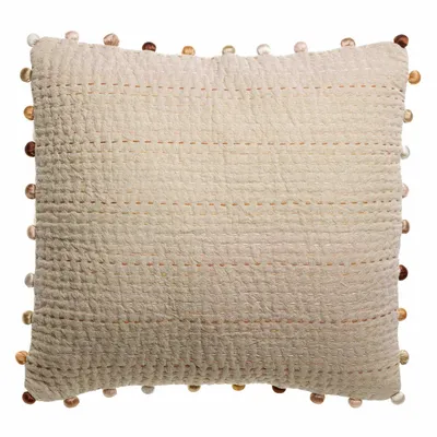 Cushions - Plain Gastounet Cushion Sienne 45 X 45 - MAISON VIVARAISE - SDE VIVARAISE WINKLER