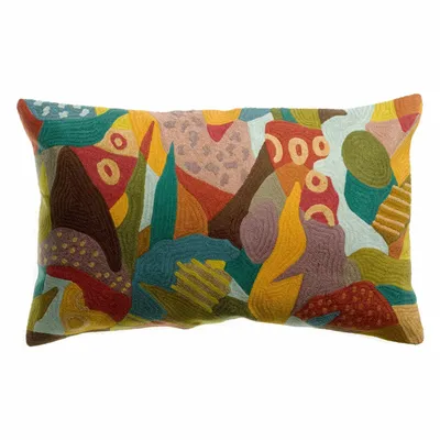 Coussins - Coussin brodé Izel Minéral 40 x 65 - MAISON VIVARAISE - SDE VIVARAISE WINKLER
