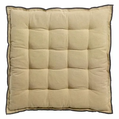 Chairs - Recycled Chair Pad Grace Camel 40 X 40 X 3 - MAISON VIVARAISE - SDE VIVARAISE WINKLER