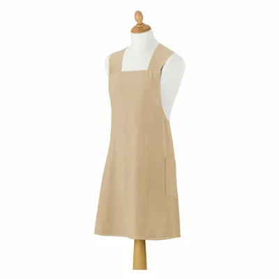 Tabliers de cuisine - Tablier de cuisine japonais recyclé Haru Camel 78 x 100 - MAISON VIVARAISE - SDE VIVARAISE WINKLER