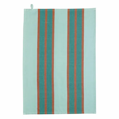 Torchons - Torchon recyclé lavé Yuna Vert eau 50 x 70 - MAISON VIVARAISE - SDE VIVARAISE WINKLER