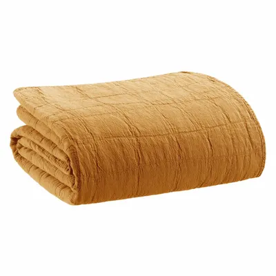 Bed linens - Recycled Bed Throw Titou Havane 180 X 260 - MAISON VIVARAISE - SDE VIVARAISE WINKLER
