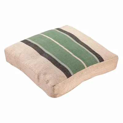 Cushions - Gatsby Floor Cushion Eucalyptus 55 X 55 X 10 - MAISON VIVARAISE - SDE VIVARAISE WINKLER