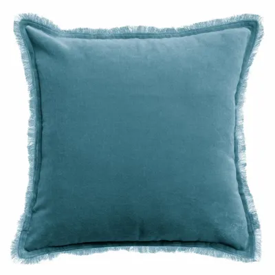 Cushions - Plain Cushion Fara Acier 45 X 45 - MAISON VIVARAISE - SDE VIVARAISE WINKLER