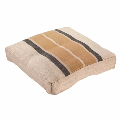 Coussins - Coussin de sol Gatsby Sienne 55 x 55 x 10 cm - MAISON VIVARAISE - SDE VIVARAISE WINKLER