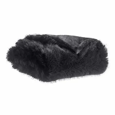 Throw blankets - Recycled Duvet Nolan Caviar 85 X 200 - MAISON VIVARAISE - SDE VIVARAISE WINKLER