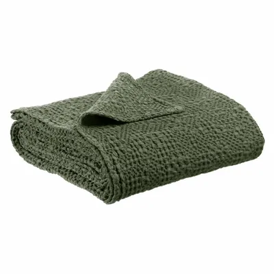 Throw blankets - Tana Throw Blanket Olive 140 X 200 - MAISON VIVARAISE - SDE VIVARAISE WINKLER