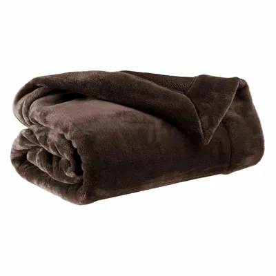 Throw blankets - Tender Throw Blanket Ébène 150 X 200 - MAISON VIVARAISE - SDE VIVARAISE WINKLER