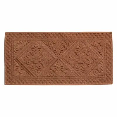 Autres linges de bain - Tapis de bain Enzo Cuivre 54 x 110 - MAISON VIVARAISE - SDE VIVARAISE WINKLER