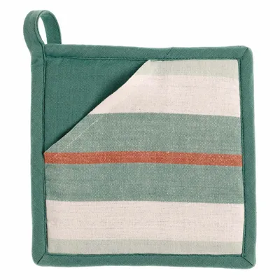 Maniques - Manique 2 en 1 recyclée Yuna Vert eau 20 x 20 - MAISON VIVARAISE - SDE VIVARAISE WINKLER