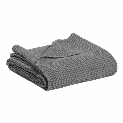 Linge de lit - Jeté recyclé Maia Tourterelle 240 x 260 - MAISON VIVARAISE - SDE VIVARAISE WINKLER