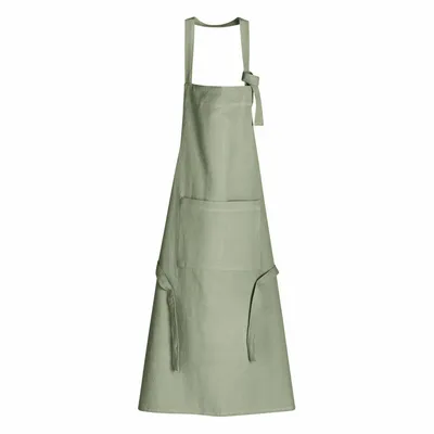 Aprons - Ada Recycled Kitchen Apron Matcha 72 X 85 - MAISON VIVARAISE - SDE VIVARAISE WINKLER