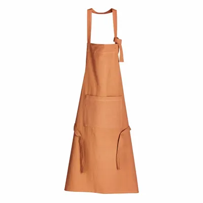Tabliers de cuisine - Tablier de cuisine recyclé Ada Caramel 72 x 85 - MAISON VIVARAISE - SDE VIVARAISE WINKLER