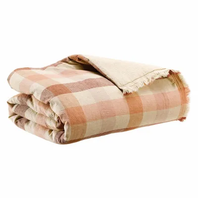 Plaids - Plaid imprimé Kate Terracotta 135 x 200 - MAISON VIVARAISE - SDE VIVARAISE WINKLER