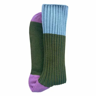 Socks - Yvette Socks Olive 39/41 - LA CERISE SUR LE GATEAU