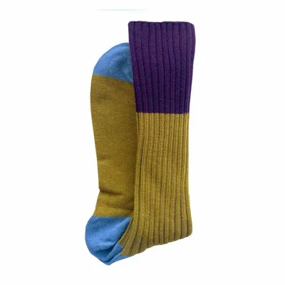 Chaussettes - Chaussettes Yvette Savora Jaune 36/38 - LA CERISE SUR LE GATEAU