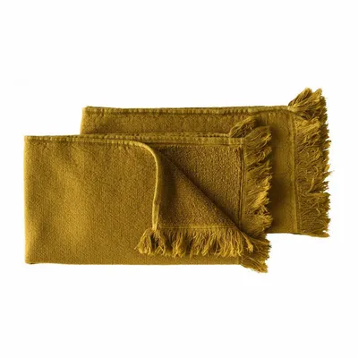 Bath towels - Set of 2 Luna guest towels Nuts 50 X 30 - LA CERISE SUR LE GATEAU