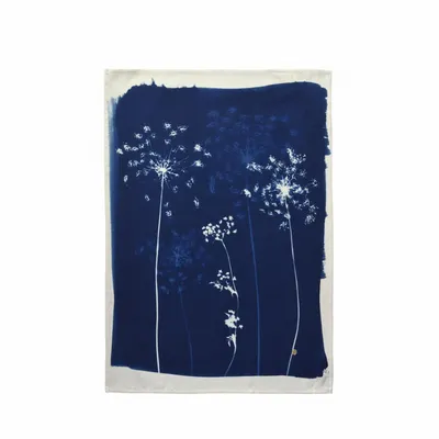 Torchons - Torchon Fleurs de carotte Bleu 70 x 50 - LA CERISE SUR LE GATEAU