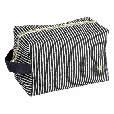 Pochettes - Trousse cube Basile Caviar L 14 x 22 11 - LA CERISE SUR LE GATEAU