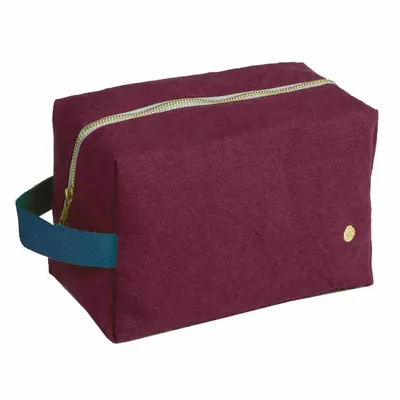 Pochettes - Trousse cube Iona Wine L 22 x 14 x 10,5 - LA CERISE SUR LE GATEAU