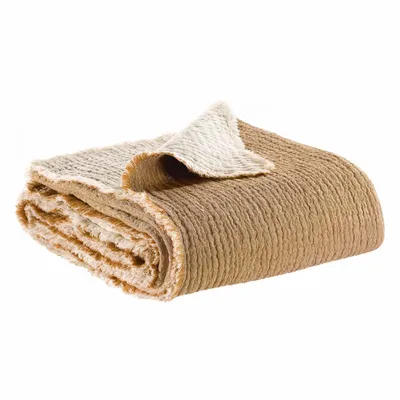 Throw blankets - Emilio Throw Blanket Cuivre 130 X 200 - MAISON VIVARAISE - SDE VIVARAISE WINKLER