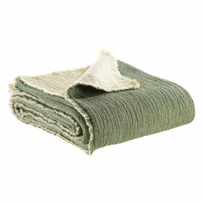 Throw blankets - Emilio Throw Blanket Épicéa 130 X 200 - MAISON VIVARAISE - SDE VIVARAISE WINKLER