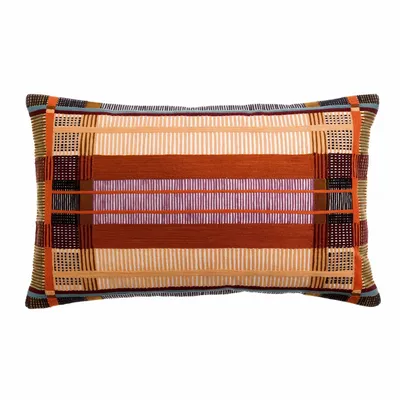 Cushions - Embroidered Cushion Kaël Multico 40 X 65 - MAISON VIVARAISE - SDE VIVARAISE WINKLER