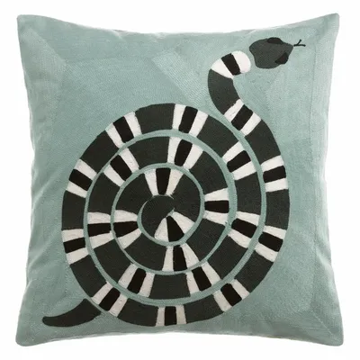 Coussins - Coussin brodé Yoka Ciel 45 x 45 - MAISON VIVARAISE - SDE VIVARAISE WINKLER