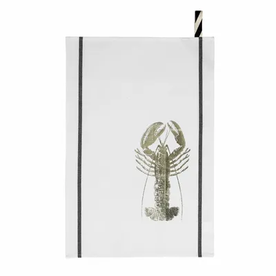 Torchons - Torchon Homard Or Blanc 50 x 70 - LA CERISE SUR LE GATEAU