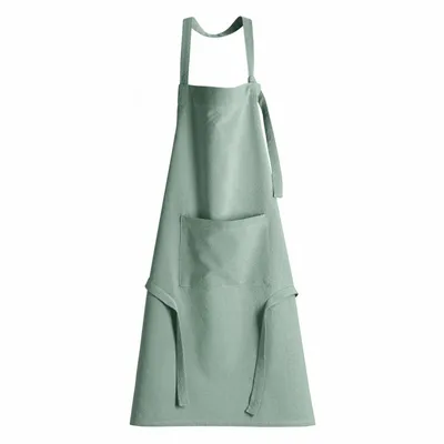 Aprons - Recycled kitchen apron Ada Aqua 72 X 85 - MAISON VIVARAISE - SDE VIVARAISE WINKLER