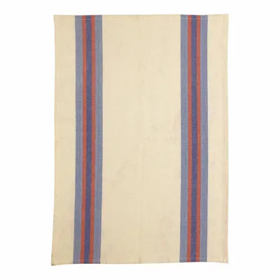 Dish towels - Recycled tea towel Yuna Majorelle/Naturel 50 X 70 - MAISON VIVARAISE - SDE VIVARAISE WINKLER