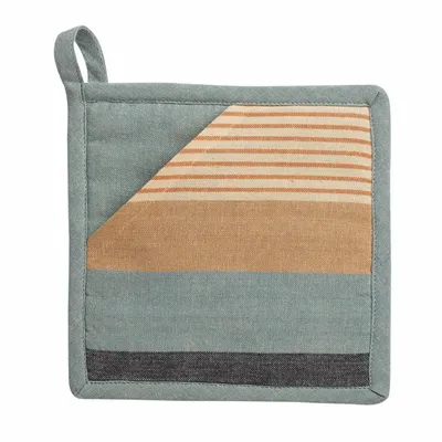 Potholders - Recycled 2-in-1 Potholder Yuna Azur 20 X 20 - MAISON VIVARAISE - SDE VIVARAISE WINKLER