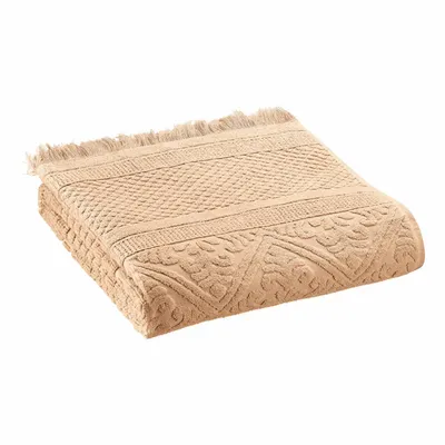 Serviettes de bain - Serviette de toilette Zoé Poudre 50 x 100 - MAISON VIVARAISE - SDE VIVARAISE WINKLER
