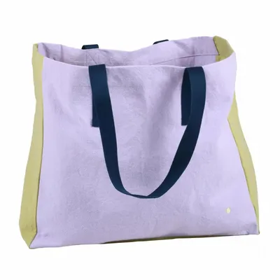 Bags and totes - Tote Bag Tricolo Lilas 38 X 46 X 18 - LA CERISE SUR LE GATEAU