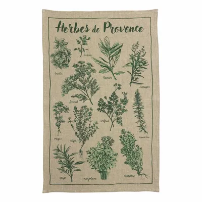 Torchons - Torchon lin Les herbes Naturel 45 x 70 - MAISON VIVARAISE - SDE VIVARAISE WINKLER