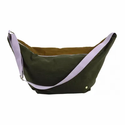 Bags and totes - Half-moon bag Tricolo Kale Nuts 53 X 28 X 12 - LA CERISE SUR LE GATEAU