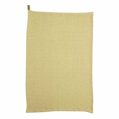 Dish towels - Two-tone waffle-weave tea towel Mumba Bergamote naturel 50 X 70 - MAISON VIVARAISE - SDE VIVARAISE WINKLER