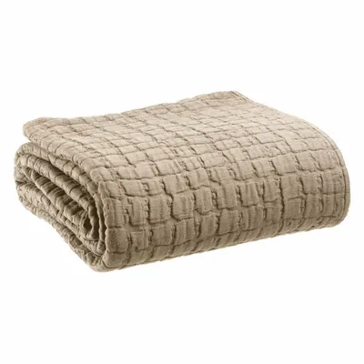 Linge de lit - Jeté Swami Muscade 240 x 260 - MAISON VIVARAISE - SDE VIVARAISE WINKLER